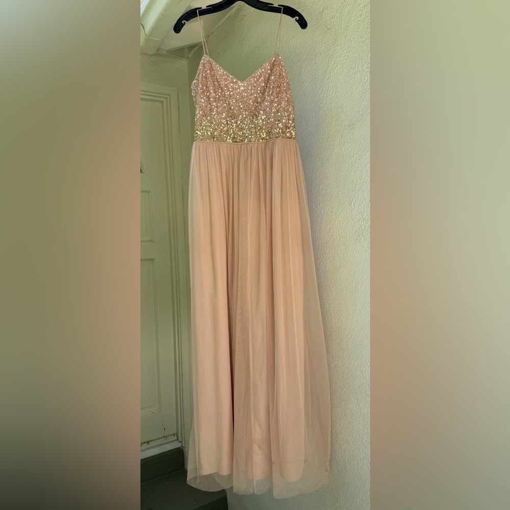 Adrianna Papell light pink gown